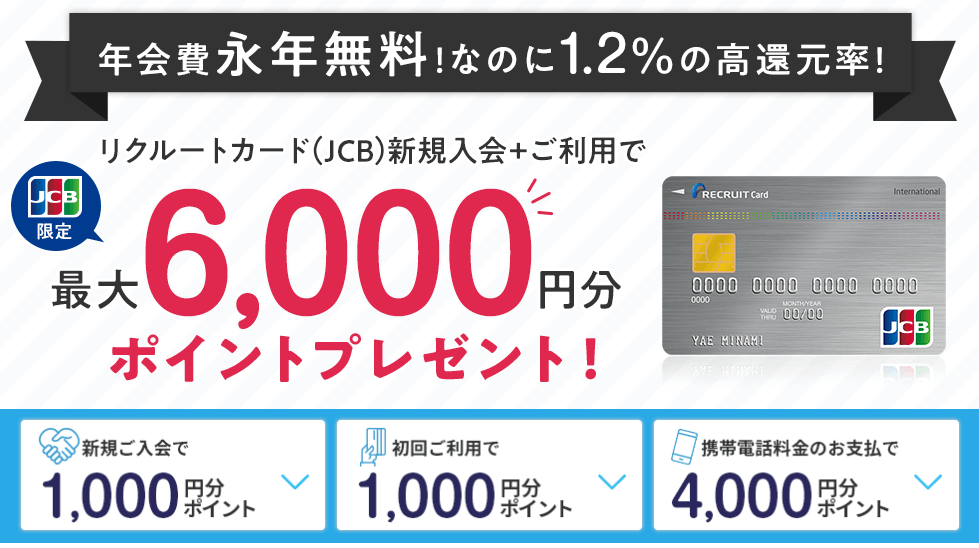 リクルートカード_新規入会キャンペーン